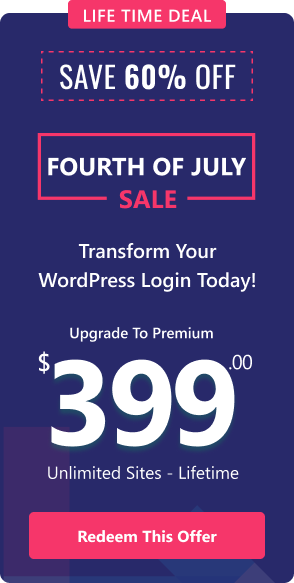 LoginPress Forth of July Sidebar