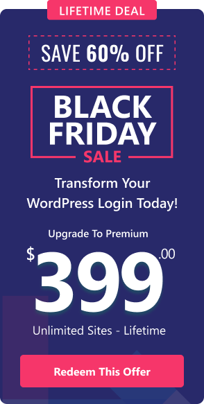 LoginPress BFCM Sidebar