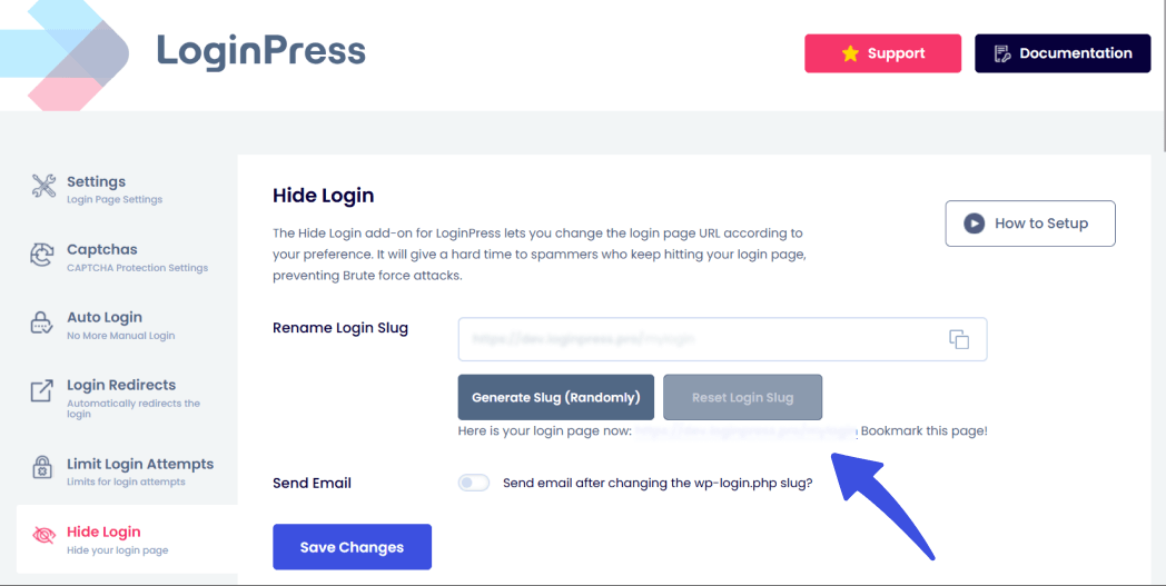 Hide login option in loginpress 
