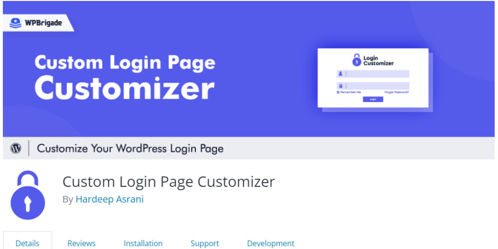 Custom Login Page Customizer