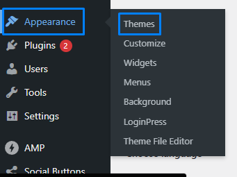 WordPress Appearance Themes