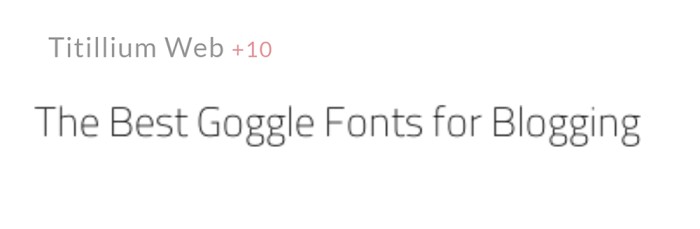 Titillium Web Google Font