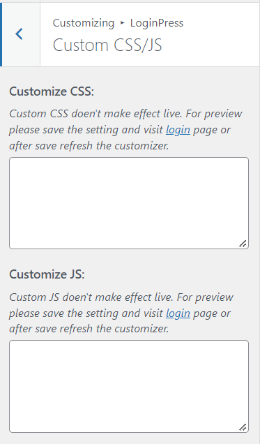Custom CSS/JS