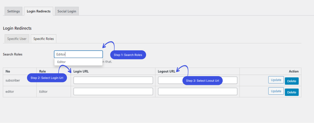 Search Roles