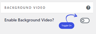 enable background video