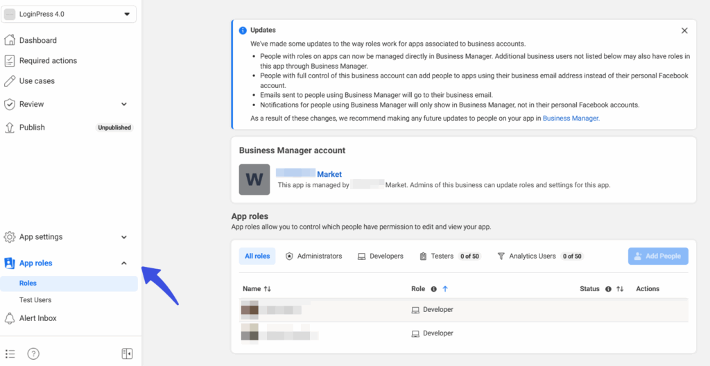 Add Users Manually in Facebook App