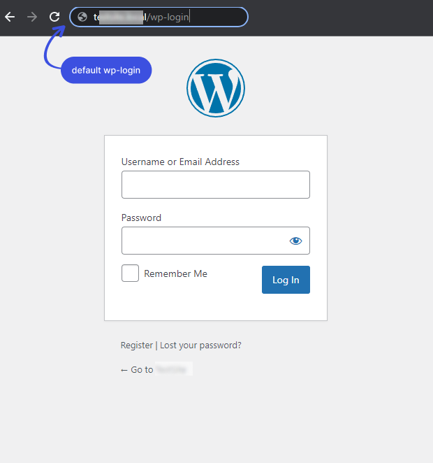 Default wp-login