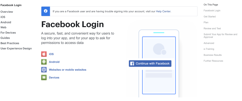 Facebook Login API