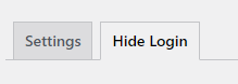 HIde Login Tab