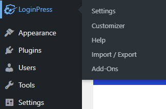 LoginPress > Add-Ons