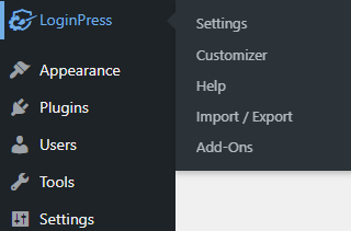 LoginPress > Add-Ons