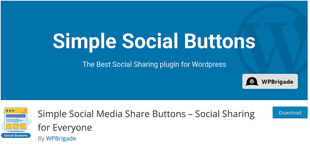 Simple Social Share Button