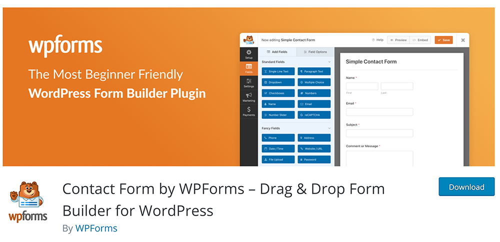 Contact Form by WPForms