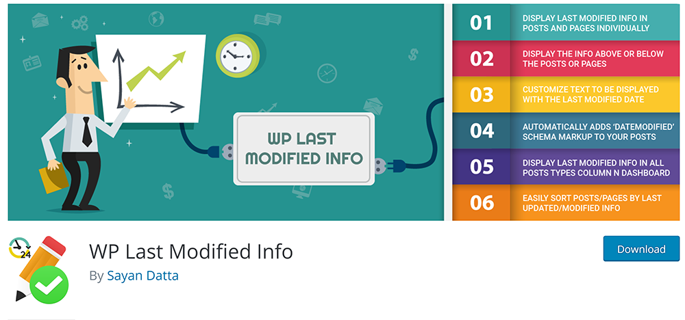 WP Last Modified Info