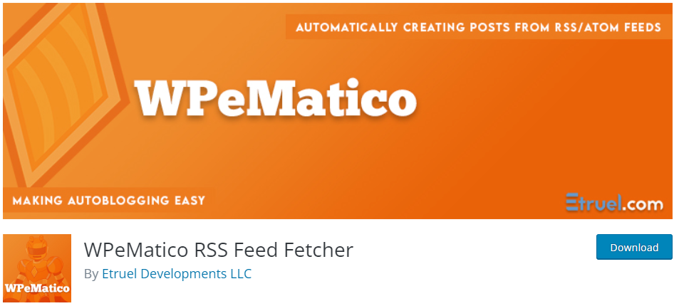 WPeMatico RSS Feed Fetcher