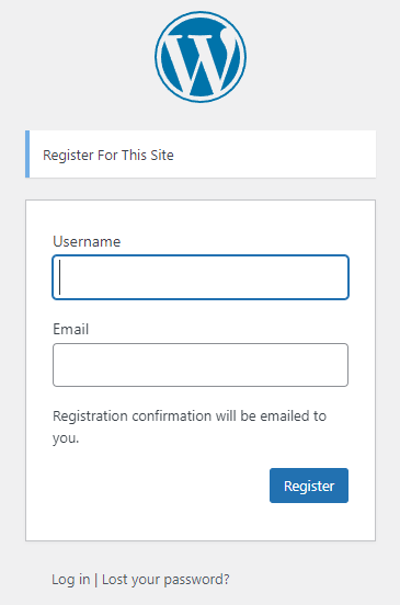 Default Registration Form