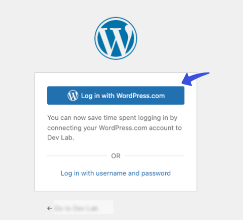Default WordPress.com Button