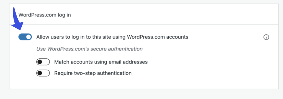 WordPress.com log in 