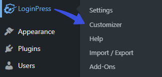 LoginPress > Customizer