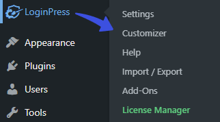 LoginPress > Customizer