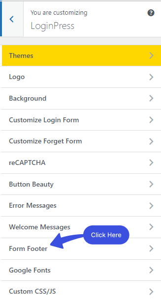 Form Footer