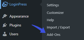 LoginPress > Add-Ons