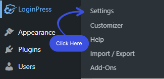 LoginPress > Settings