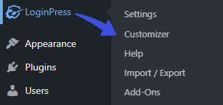 LoginPress > Customizer