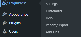 LoginPress > Settings