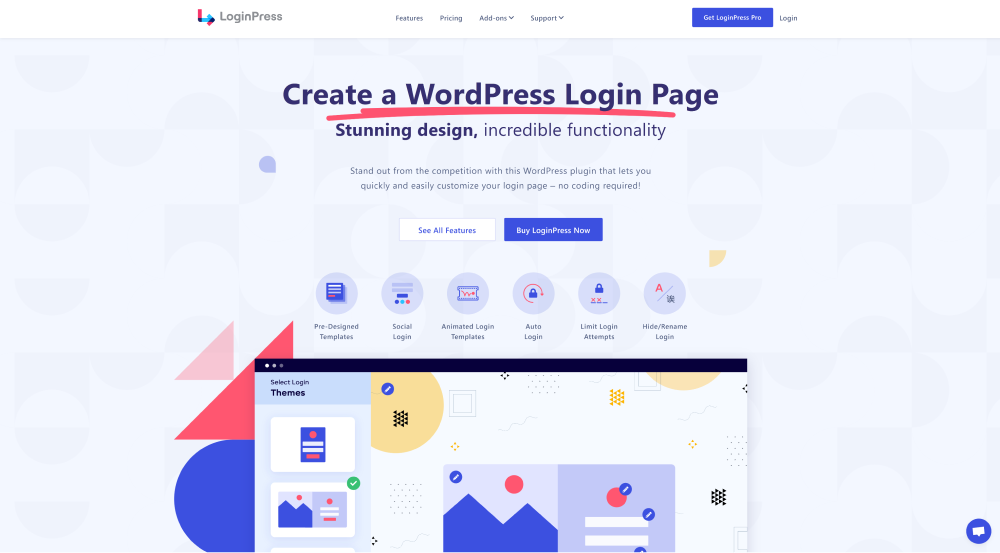 LoginPress free vs Pro