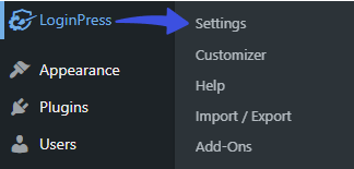 LoginPress > Settings