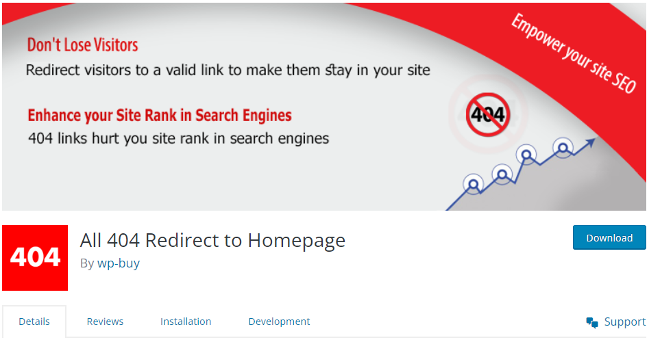 all 404 redirect to homepage
