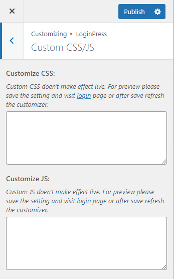 custom css js