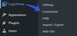 loginpress customizer