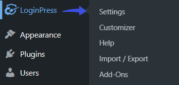 loginpress settings