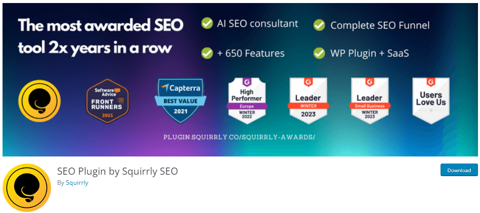 seo plugin by squirrly