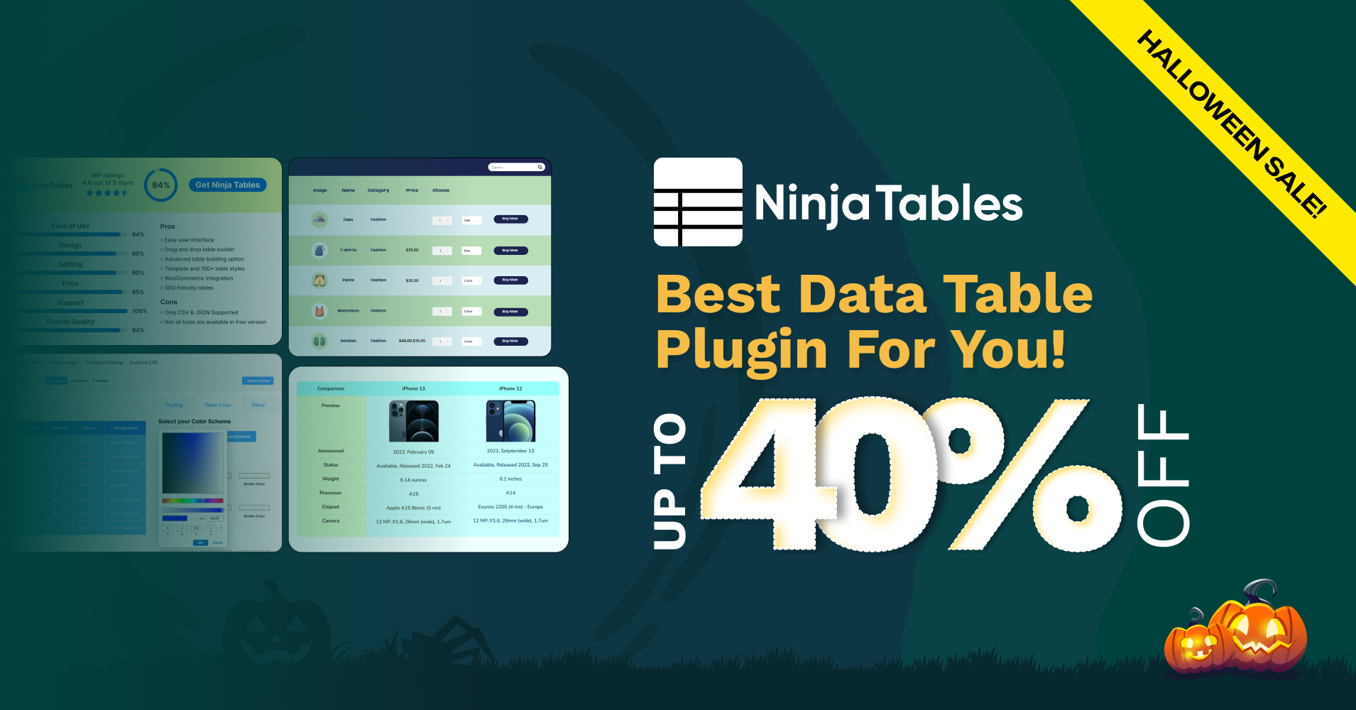12. Ninja Tables ninja tables banner