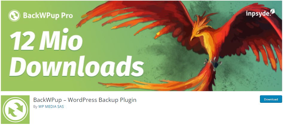 backwpup - WordPress backup plugin