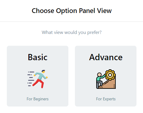 choose optional panel view