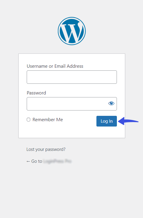 login button