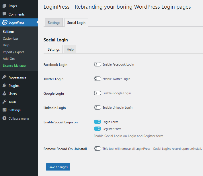 loginpress social login