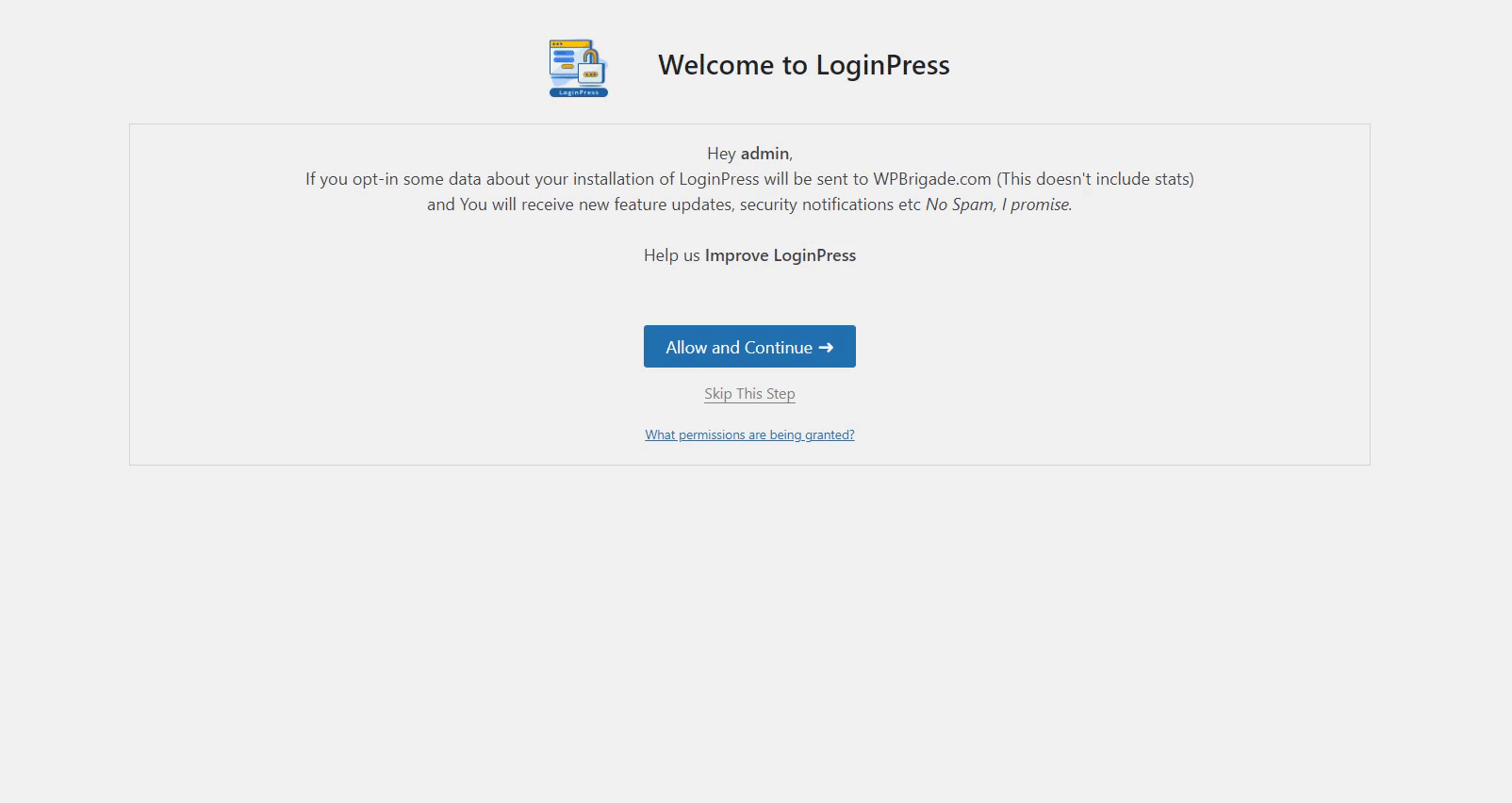 welcome to LoginPress