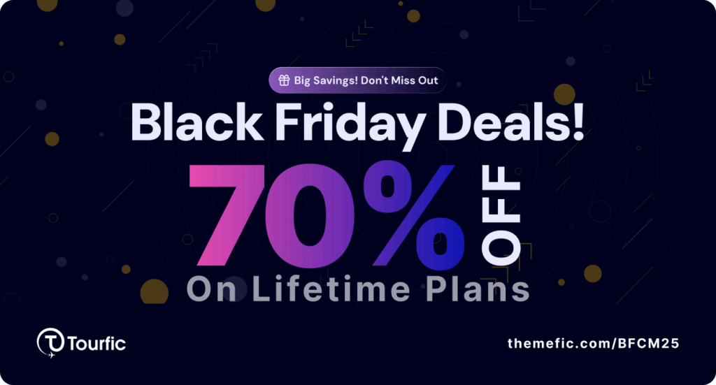 Tourfic WordPress Black Friday