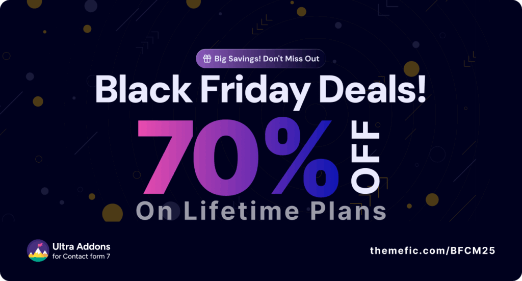 UACF7 WordPress Black Friday