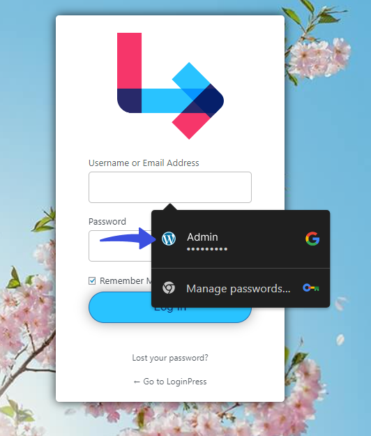 autofill login credentials