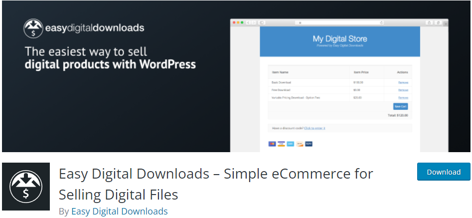 easy digital downloads plugin