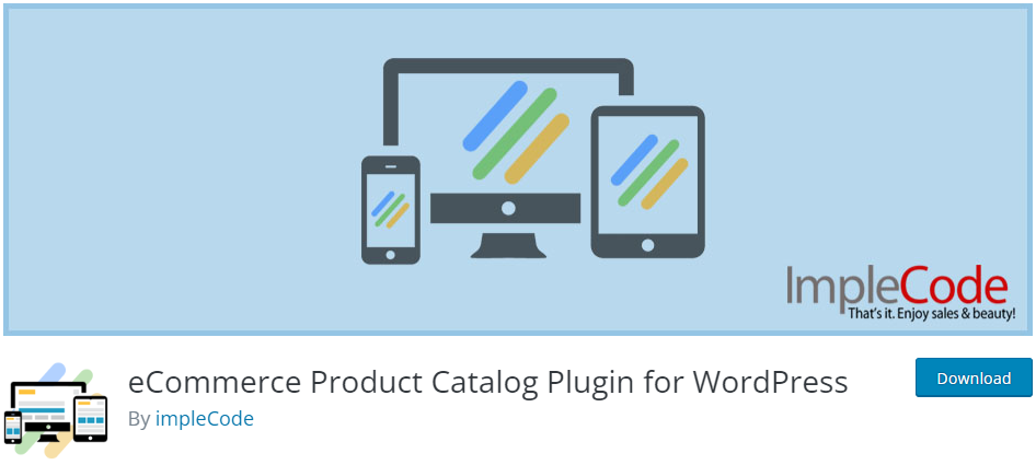 ecommerce product catalog plugin for wordpress