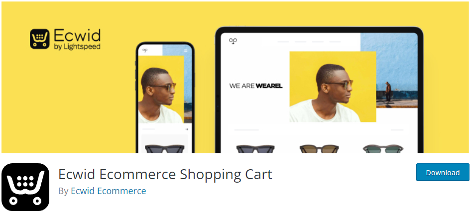 ecwid ecommerce shopping cart plugin