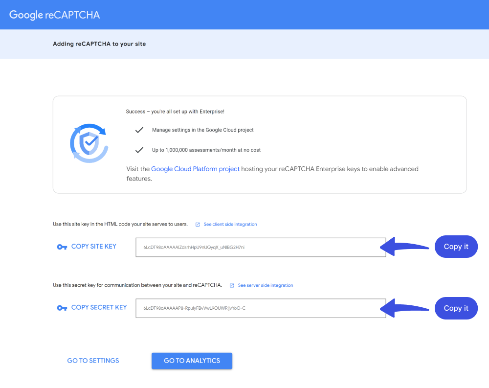 google recaptcha screen