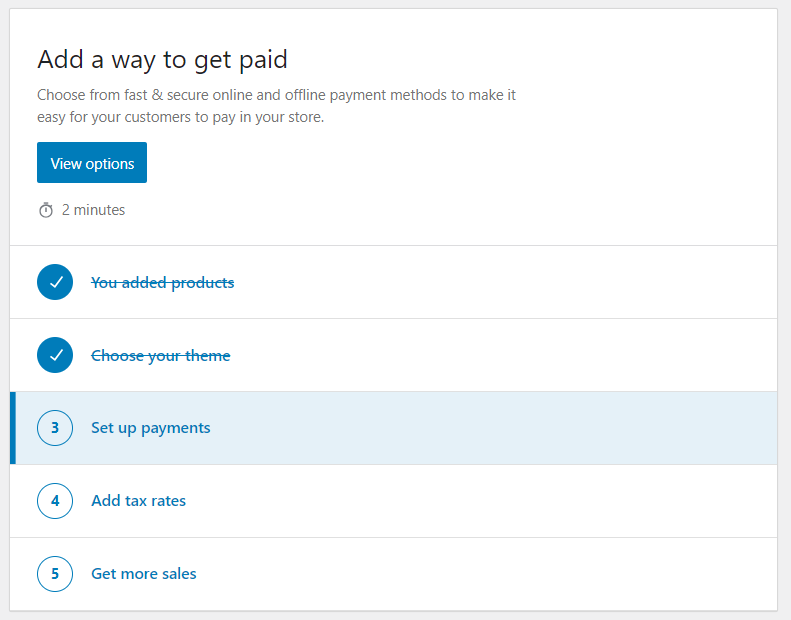 set up payments